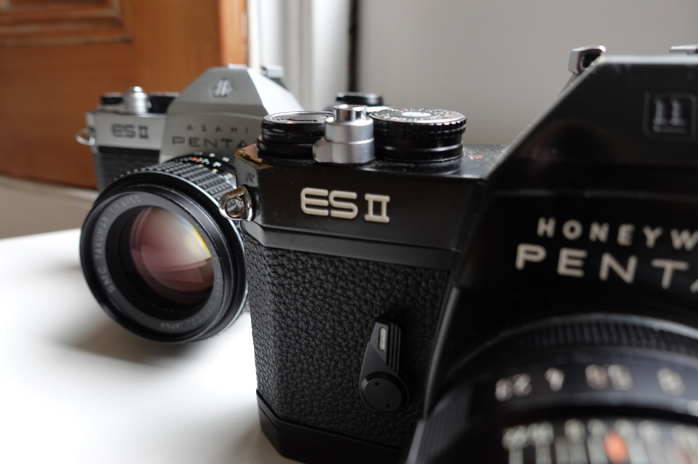 Pentax ES II cameras (Pic: Stephen Dowling)
