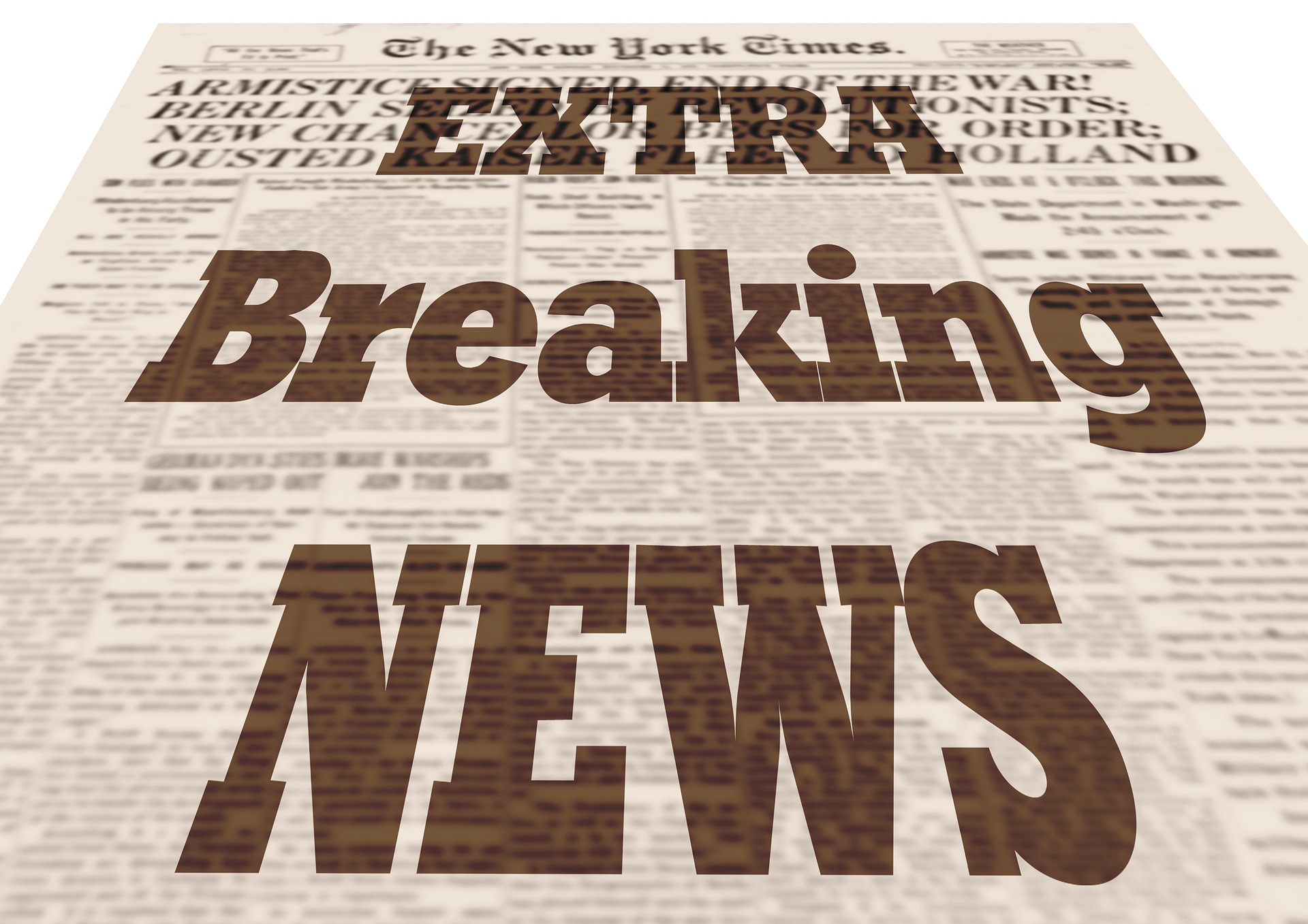 Breaking news front page graphic (Pic: Geralt/Pixabay)