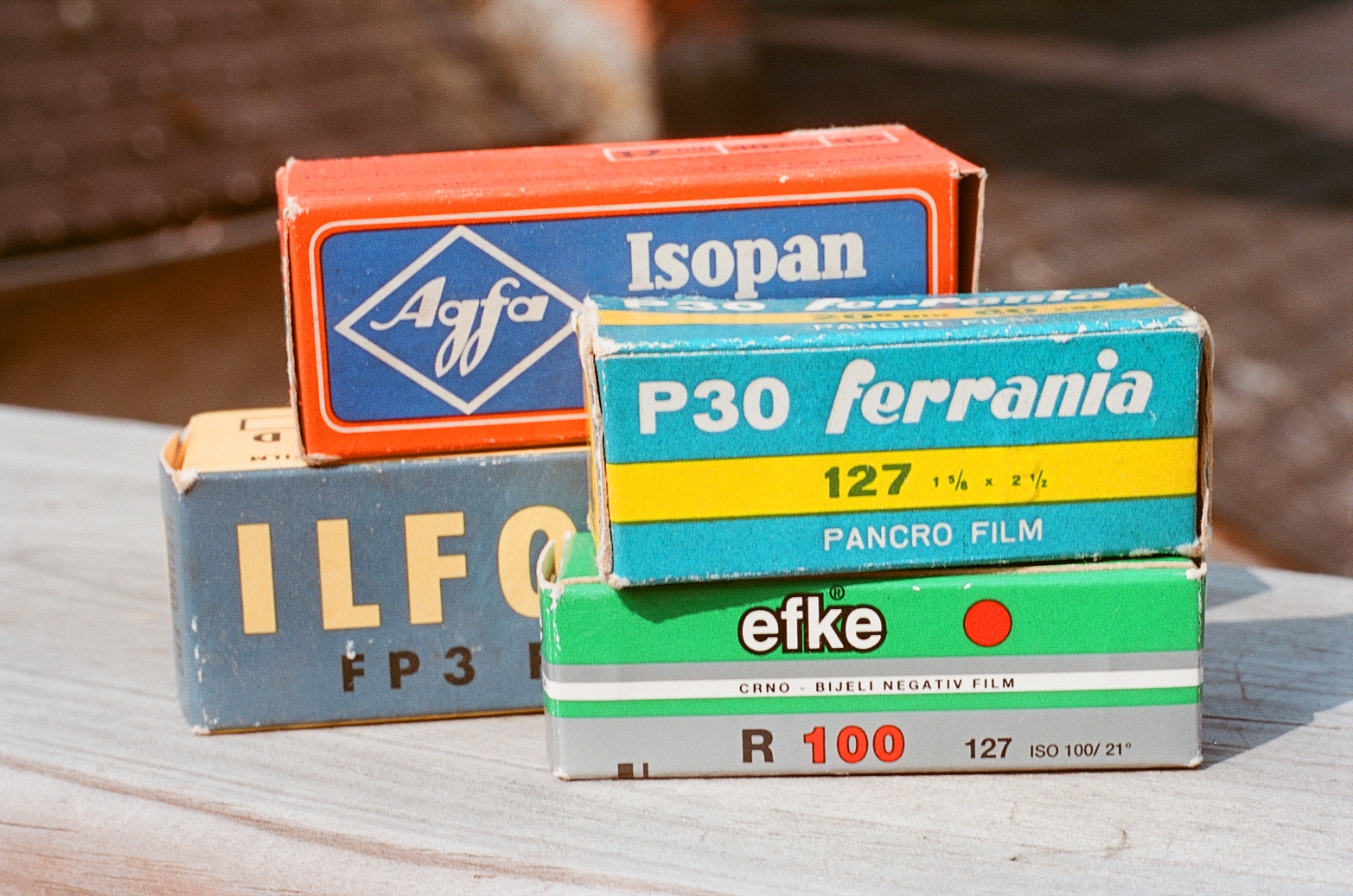 Retro film boxes (Pic: Film Washi)