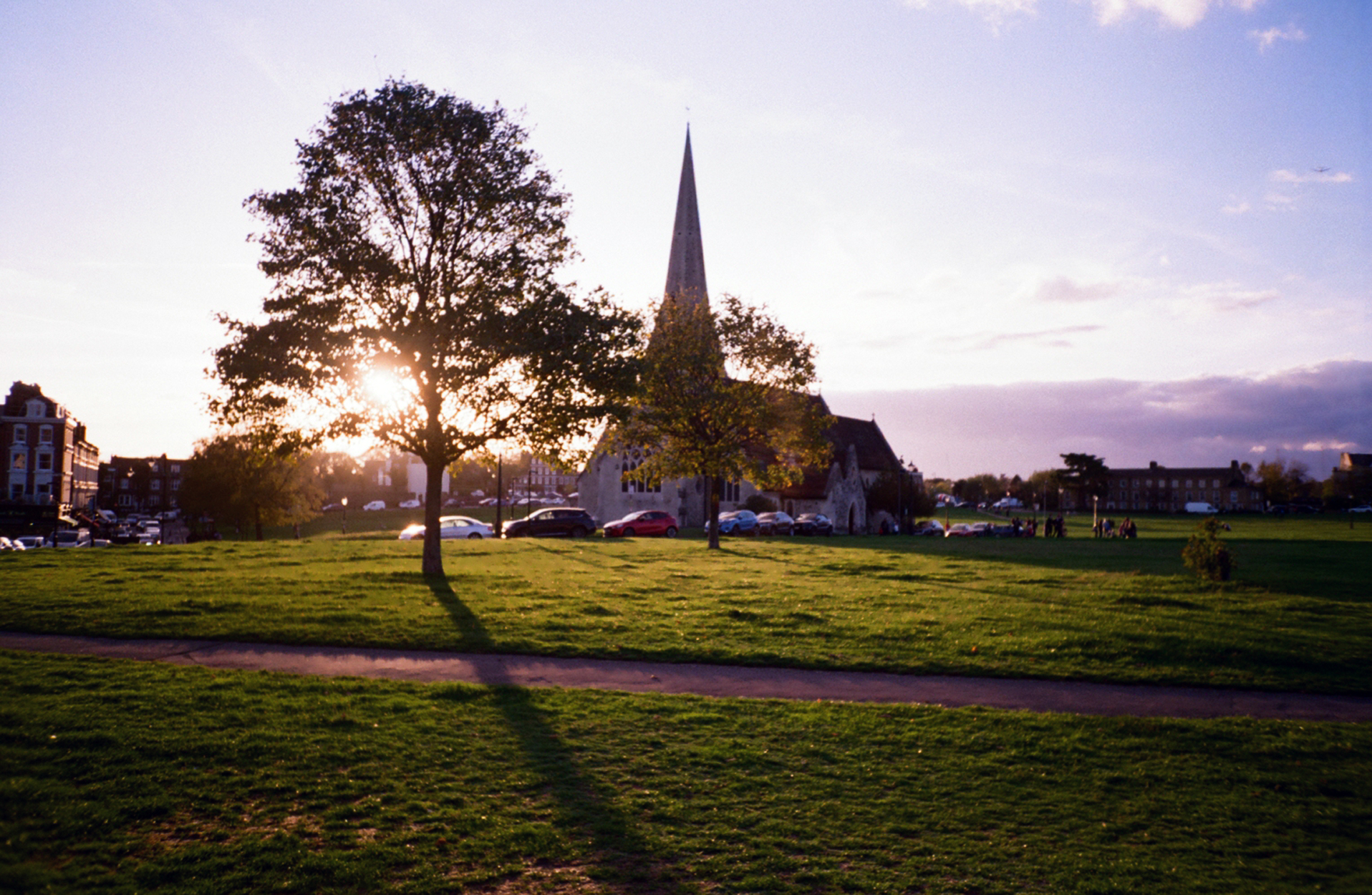 Blackheath winter dusk with tree and church (Pic: Stephen Dowling)